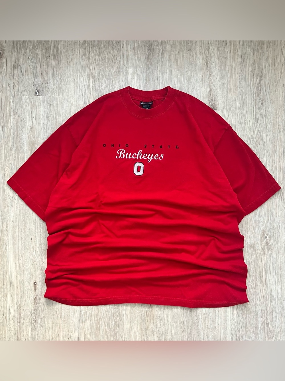 Vintage Ohio State Buckeyes Spell Out T Shirt Mens XL Embroidered Logo Y2K Tee